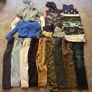 Old Navy boys large (10-12) LOT (19 pieces)  - pants & tops!